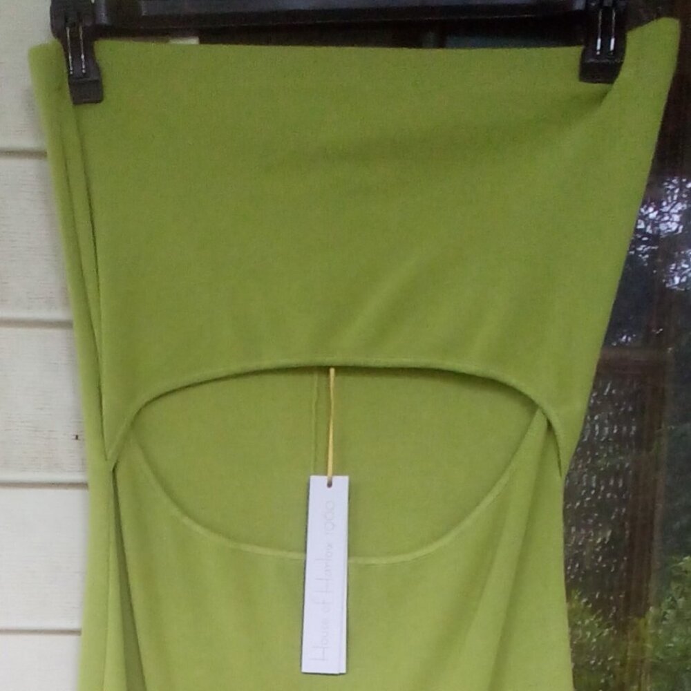 House of Harlow 1960 Green Maxi Dress Size: L NWT